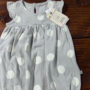 BABY GAP Gray and White one piece